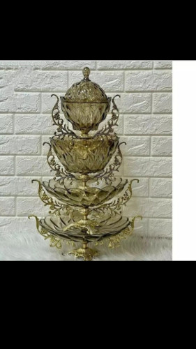 ست پزیرایی چار تیکه پایه برنز