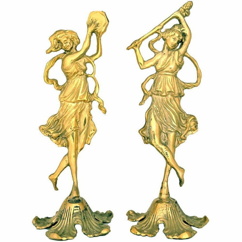 مجسمه نوازنده جفت برنزی